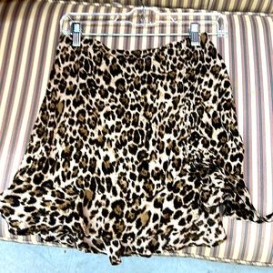 Forever 21 cheetah mini skirt